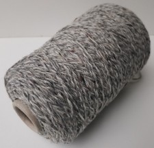 Grey Tweed Knitting Wool Cone 535g Double Knit  G8 for Winter Woolies   (1401-B)
