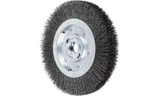 10"X1-1/4"X2" Pferd .020 Carbon Steel Bench Crimp Wire Wheel 81135