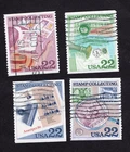 #2198-2201 US/Sweden Stamp Collecting Booklet singles, Used Set of 4, 22 cent