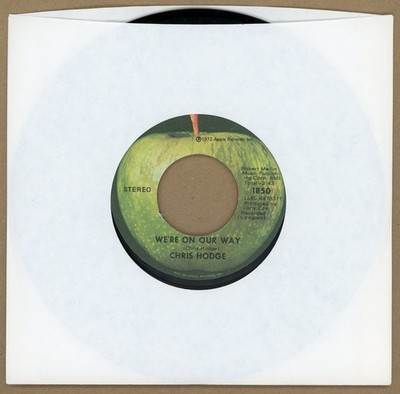Chris Hodge WE'RE ON OUR WAY / SUPERSOUL - US Apple 1850 7'' 45 MINT
