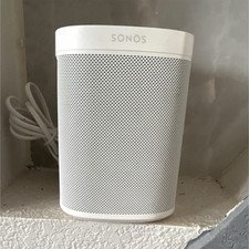 Sonos One A100 Wired Smart Speaker White Type A Plug Rectangular Plastic Design