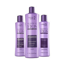 Pl stica dos Fios Brazilian Hair Treatment Trio Kit Maximum Straight Effect
