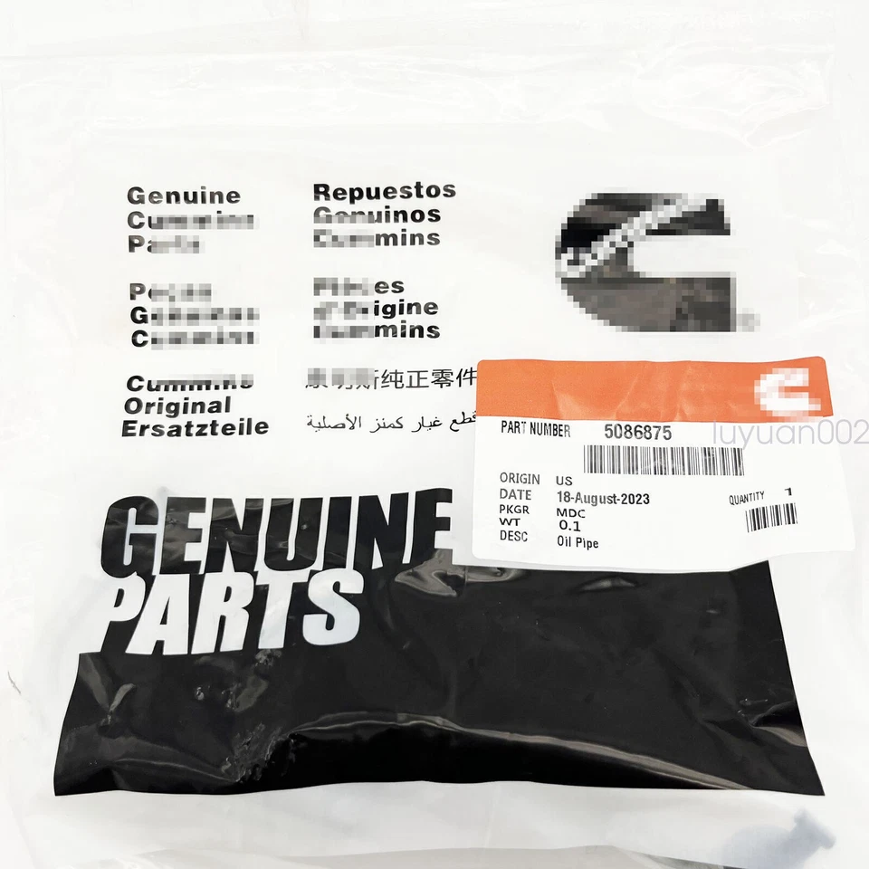 6X GENUINAS OEM NUEVAS líneas de inyector de combustible diésel para 03-07 Dodge Ram 3500 5,9 L Foto 4 de 4