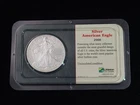 2000 American Eagle 1 Oz Fine Silver Dollar UNC in Littleton Coin Co. Holder #1