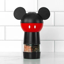 Disney Mickey Mouse Salt and Pepper Grinder – Dual Chamber Electric Mill with...