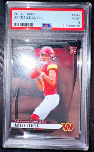 2024 Panini Prizm - Rookies Jayden Daniels #347 (RC) PSA 9