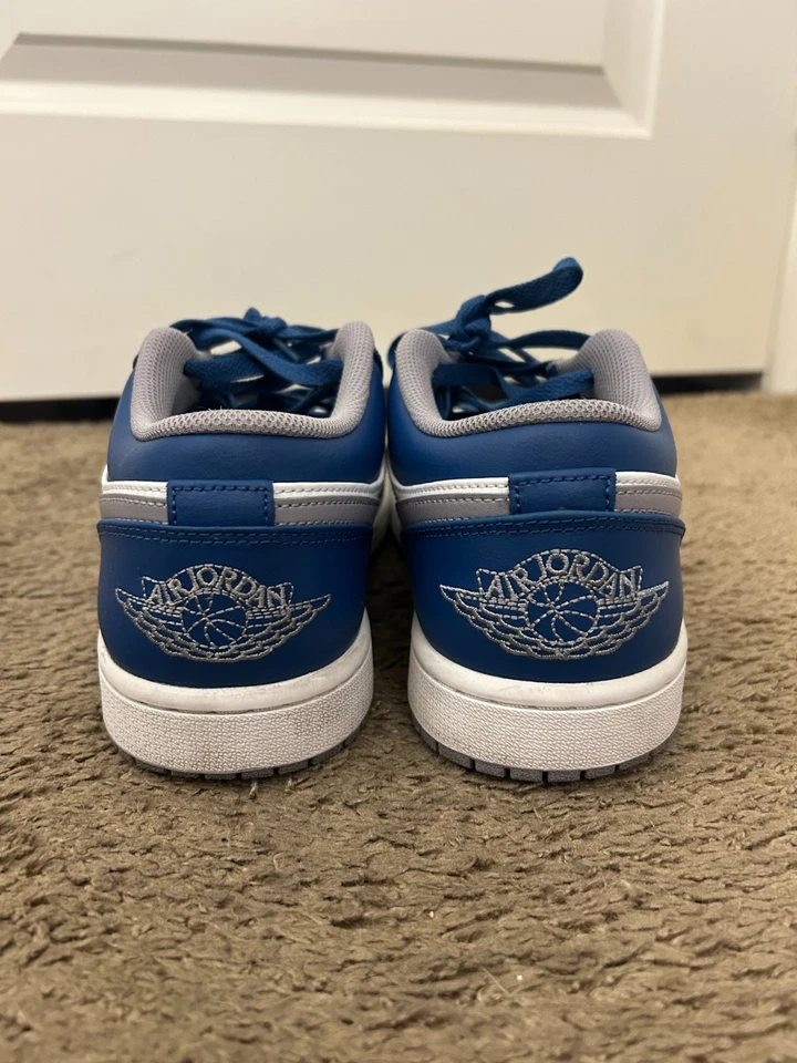 Nike Air Jordan 1 Low True Azul y Cemento Hombre Talla 8.5 Foto 4 de 4