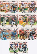 2010 Topps Football GridIron Lineage 7 Card Lot Joe Montana Near Mint Condition