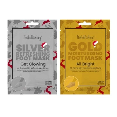 The Foot Factory Foot Socks - All Bright Moisturising & Get Glowing Refreshing