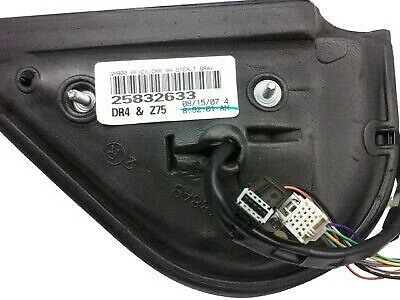 Espejo de pasajero OEM 07-14 Escalade Stealth gris/cromo DR4Z75 PWR PLEGABLE SIN FLECHA Foto 3 de 3