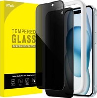 Sichtschutz Panzer Schutz Glas Full Screen Iphone 15 Plus 6,7 Zoll Schwarz 9H