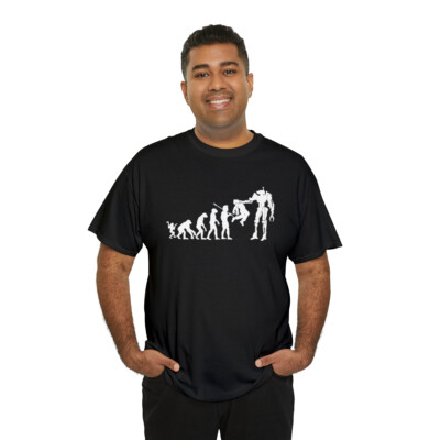 Evolution of Robot Takeover | Unisex | Heavy Cotton | T-Shirt | AI | Extinction