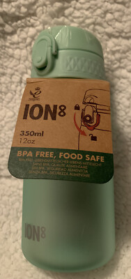 Ion8 Kid s Water Bottle, Surf Green, 12 Ounce, Leak Proof, BPA Free, Food Safe