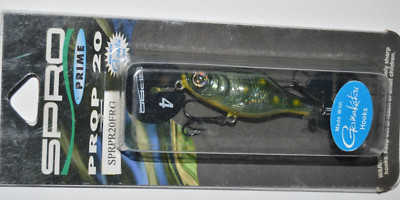 spro prime prop 20 2'' finesse prop bait w/ tail spinner 1/4oz. frog