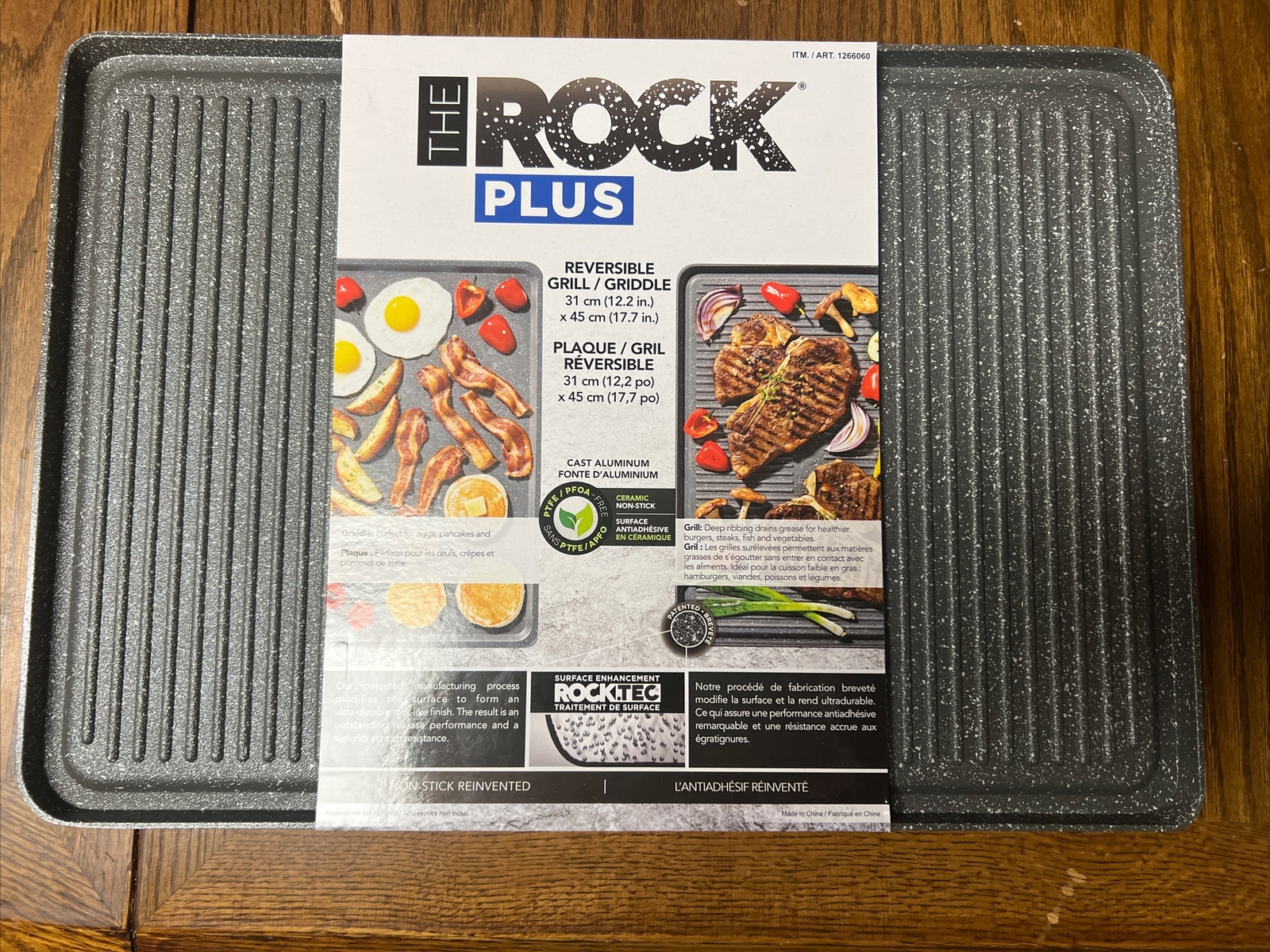 Rocktec 1266060 The Rock Plus Reversible Grill Black for sale online eBay