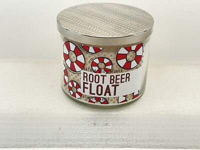 Bath & Body Works Root Beer Float Candle 3 Wick Large 14.5OZ 2018