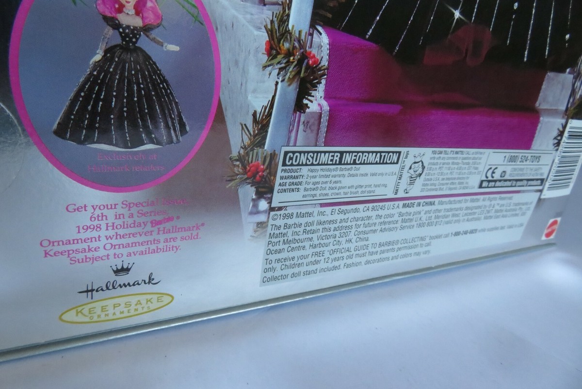 バービー/&#39;1998 ハッピーホリデースペシャルエディション 新品 検)マテル Amazon.com: Barbie Happy Holidays Doll Special Edition (1998