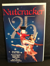 PaperMill playhouse playbill Nutcracker 25th Anniversary Dec, 1995 - W/ 2 Tkts