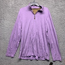 Tasso Elba Sweater Mens XL Quarter Zip Pullov...
