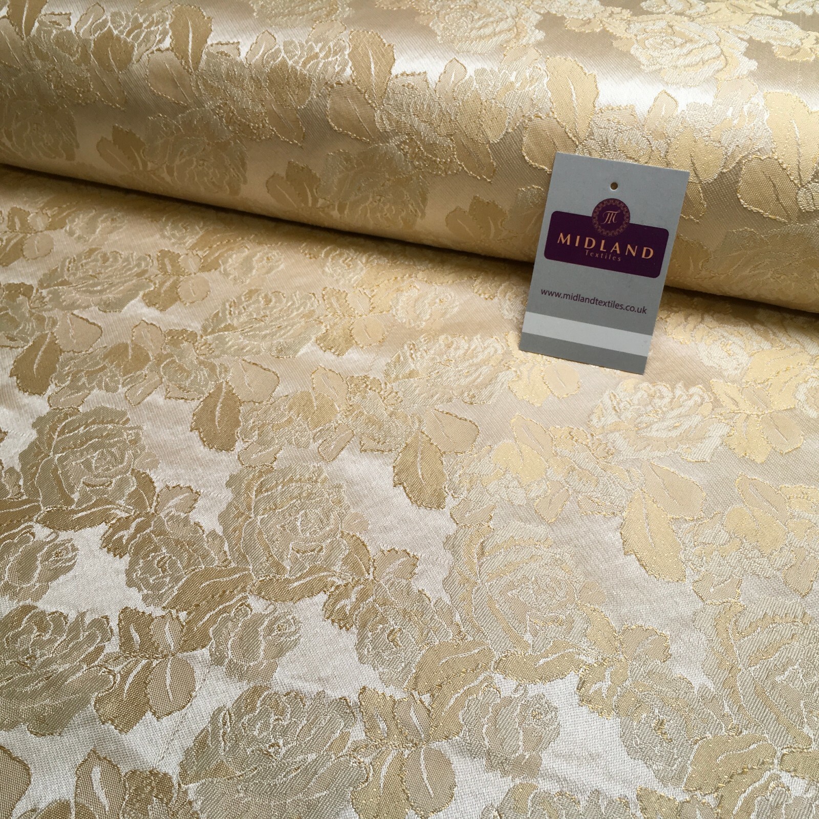 Tessuto Broccato Di Seta Peonia: Tappezzeria Floreale Per Quilting, Cucito, Larghezza 29,5" - Italia - Foto 7