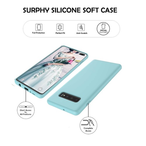 Funda para teléfono Samsung Galaxy S10+/Plus/S10E silicona suave a prueba de golpes delgada cubierta - Imagen 48 de 51