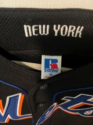 New York Mets Russell AUTHENTIC Black Jersey Size XL Blank Back 1990's - Picture 3 of 4