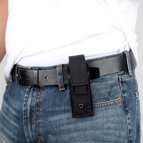 Tactical Knife Sheath Bag Molle Flashlight Holster Case Multi-Tool Nylon Pouch - Picture 12 of 18