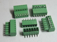 100 pcs Angle 90&deg; 6 pin 3.81mm Screw Terminal Block Connector Pluggable Type New