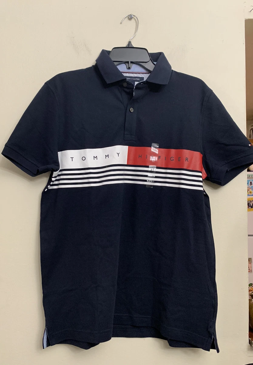 Tommy hilfiger best sale chest stripe polo