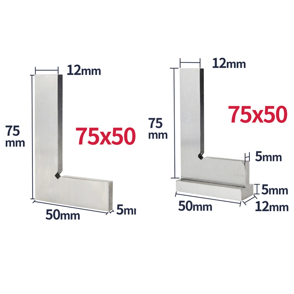 Hardened Steel Machinist Square 90º Right Angle Ruler Engineer Measuring Too AU - image 3 of 4