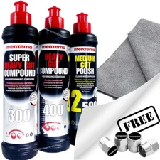 Menzerna 300 Super Heavy Cut + 400 Heavy Compound+2500 Medium Cut Polish + CL+CP