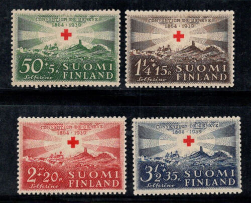Finlande 1939 Mi. 217-220 Neuf ** 80% Croix-Rouge, organisations - Photo 1 sur 1