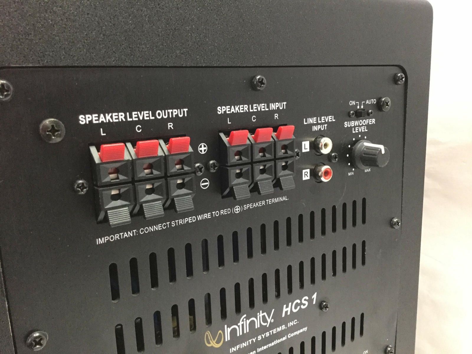 infinity hcs1 subwoofer