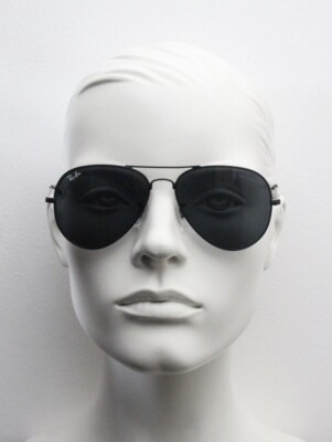 Ray Ban Aviator Total Black Classic Unisex Sunglasses RB3025 58mm