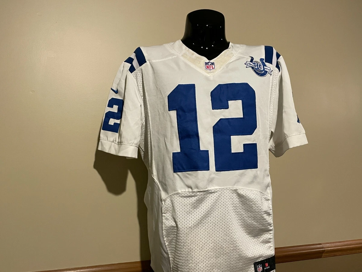 ANDREW LUCK Indianapolis Colts On Field stitched NIKE sz 48 NFL jersey 12 sewn