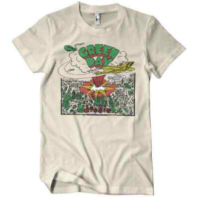 Green Day Dookie Doodle Punk Rock Band Männer Men T-Shirt Khaki