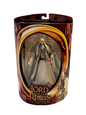 The Lord of the Rings The Two Towers Saruman the White Figure New Toy LOTR