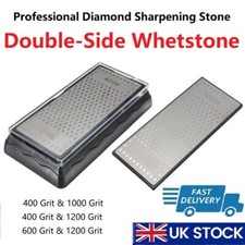 Double Sided Diamond Whetstone 400#1000#600#1200Grit Sharpening Stone Sharpener