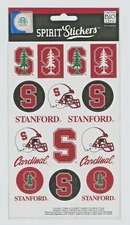 STANFORD Cardinal S STICKERS 19 indoor use only B5-B18