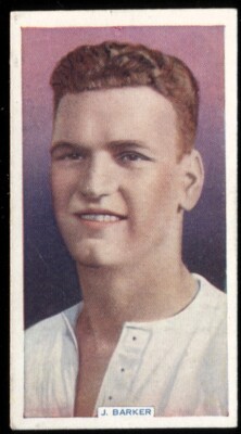 Tabakkarte, Godfrey Phillips, FAMOUS FOOTBALLERS, 1936, J Barker, Derby, #38