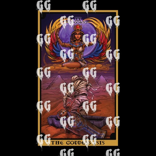 La Diosa Isis Juicio Tarot Carta Sudadera con Capucha Brujería Diosa Egipcia Bruja - Imagen 4 de 6