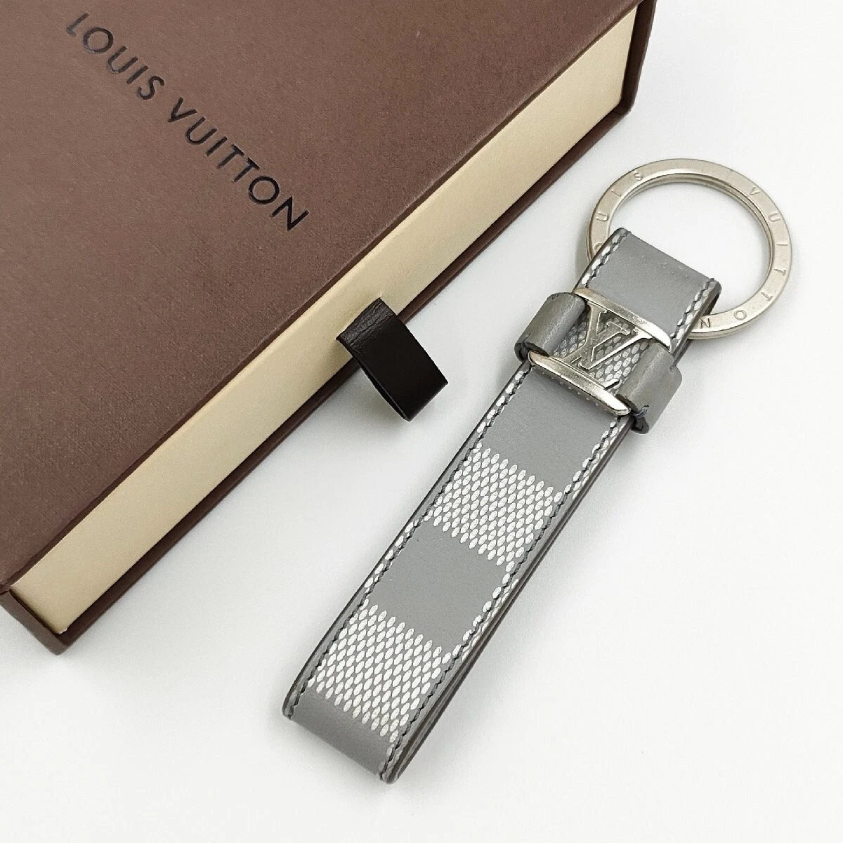 Louis Vuitton damier Porte Cles Dragonne Keyring Keychain Bag 