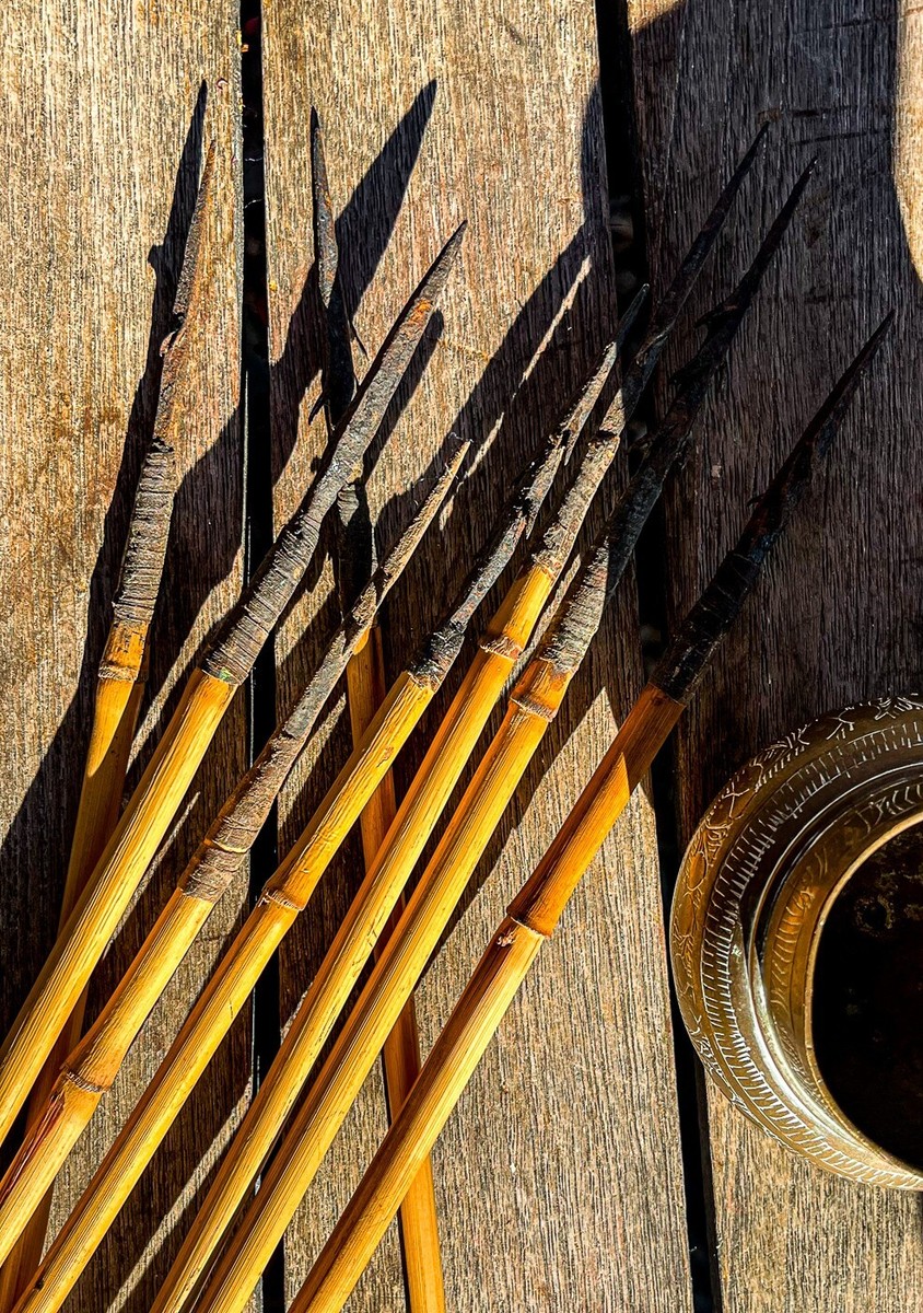 Rare Vintage African Tribal Bow and Arrows with Quiver | eBay