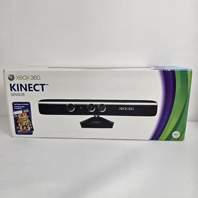 NEW Microsoft Xbox 360 Kinect Sensor Sealed IN BOX  includes KINECT ADVENTURES