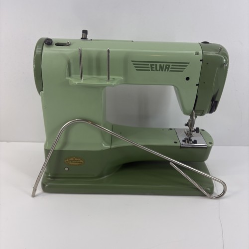 Vintage Swiss Elna Supermatic Portable Sewing Machine Model 722010.  WORKING