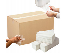 Papierhandt&uuml;cher 21x21cm Zellstoff Einmalhandt&uuml;cher Wei&szlig; Falthandt&uuml;cher Hochwei&szlig;