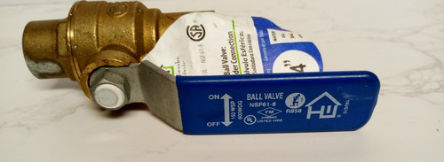 Full Port Ball Valve Brass 3/4" Sweat x Sweat Homewerks ITALY