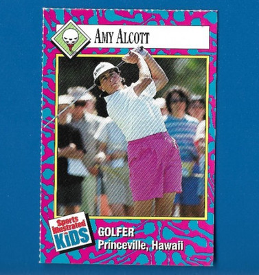 1993 SI Sports Kids Amy Alcott Rookie, Princeville Hawaii LPGA Ladies Golf #160