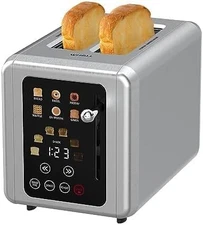 WHALL Touch Screen Toaster 2 Slice Digital Timer KST075AU - STAINLESS STEEL