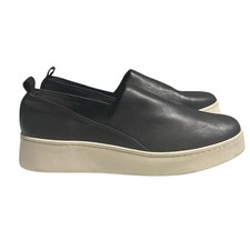 Vince Saxon Black Slip-on Platform Sneakers Shoes Size 8 M Casual Minimalist